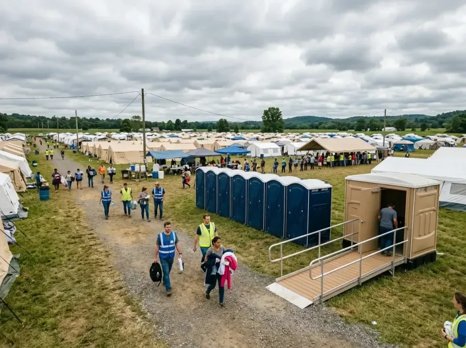 disaster-relief-camp-restrooms-010 — frequently asked questions, Dumpster & Portable Bathrooms Rental in Progress Village, FL